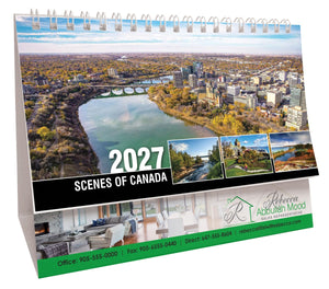 Scenes of Canada 2027 Promotional Desk Calendar - 2027-DSK0017 - WHITE
