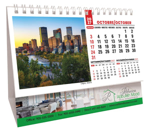 Scenes of Canada French English 2027 Promotional Desk Calendar