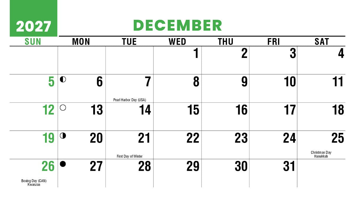 Sun, Sand & Surf 2027 Promotional Desk Calendar