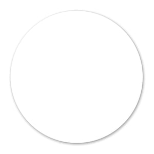 Round Paper Coaster - White