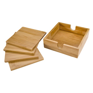 Bamboo Coaster Set - Natural
