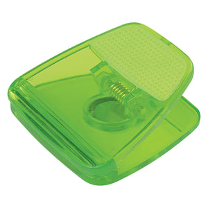 Magnetic Memo Clip - Translucent Lime