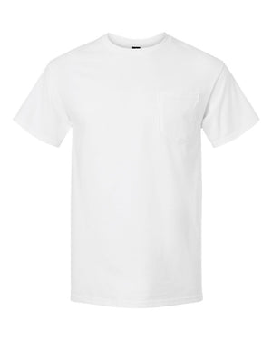 Gildan Adult Ultra Cotton® Pocket T-Shirt - White