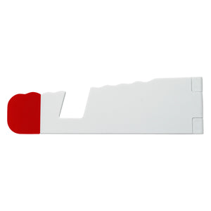 V-Fold Tablet And Phone Stand - White With Red