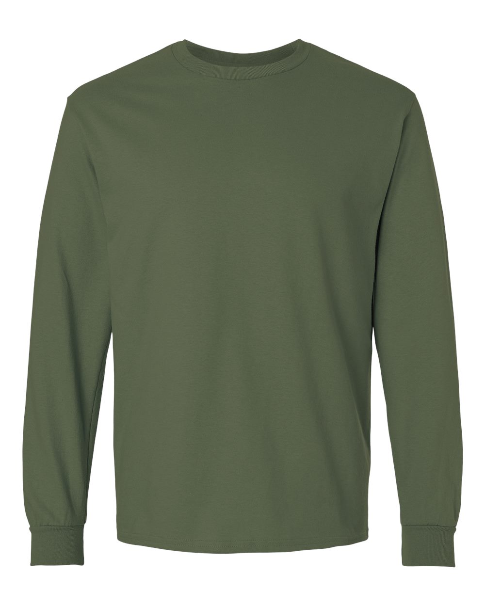Gildan Adult Ultra Cotton® Long-Sleeve T-Shirt - Military Green