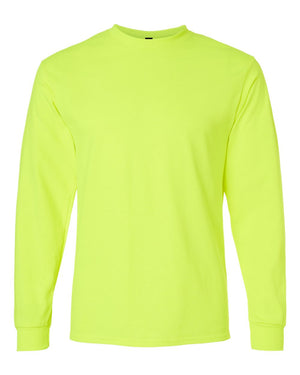 Gildan Adult Ultra Cotton® Long-Sleeve T-Shirt - Safety Green