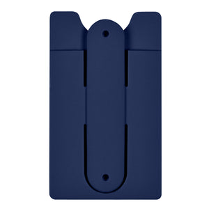 Silicone Phone Wallet With Stand - Navy Blue