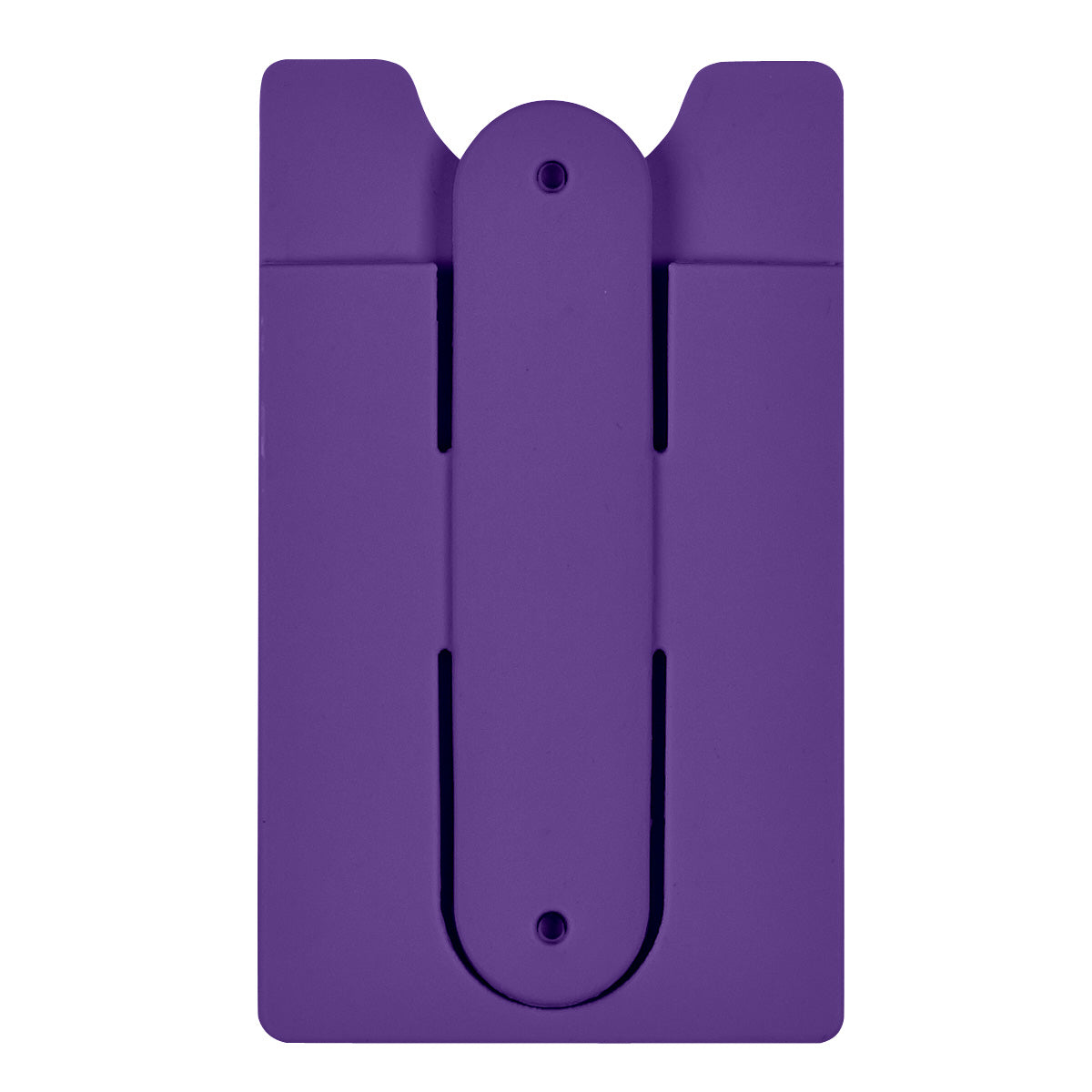Silicone Phone Wallet With Stand - Purple
