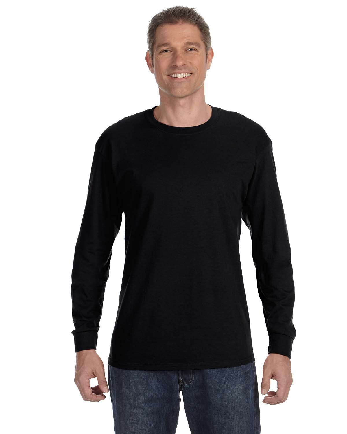 JERZEES Adult DRI-POWER® ACTIVE Long-Sleeve T-Shirt - Black