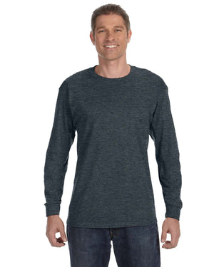 JERZEES Adult DRI-POWER® ACTIVE Long-Sleeve T-Shirt - Black Heather