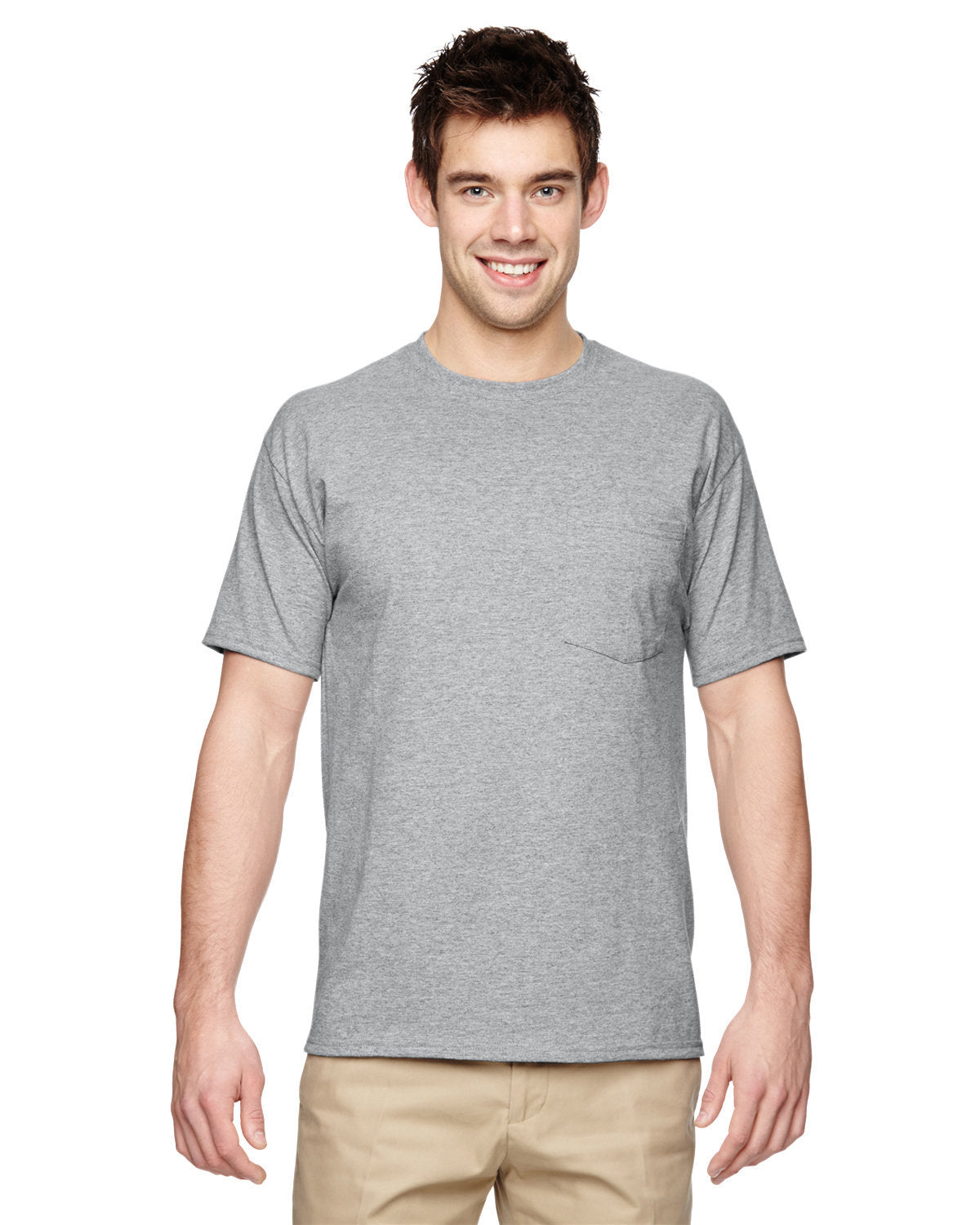 JERZEES Adult DRI-POWER® ACTIVE Pocket T-Shirt - Athletic Heather