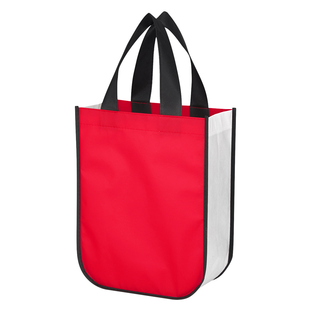 Non-Woven Shopper Tote Bag With 100% RPET Material - Red