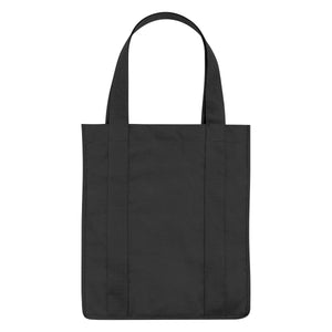 Non-Woven Shopper Tote Bag With 100% RPET Material - Black