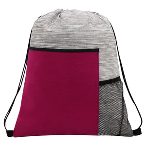 Portage Non-Woven Drawstring Bag - Burgundy