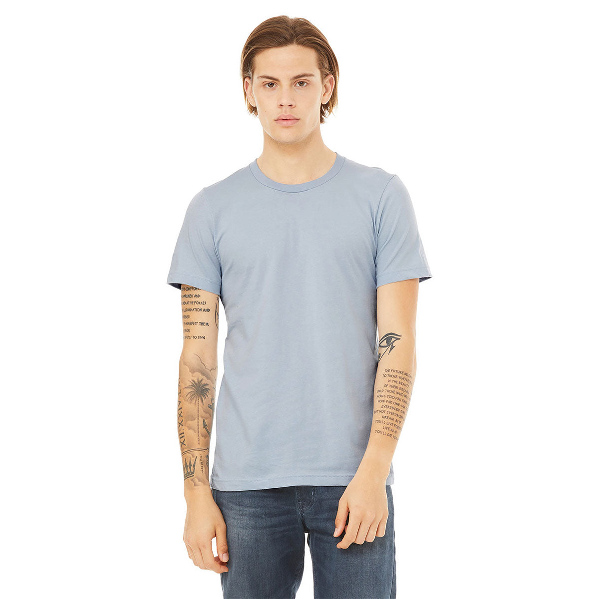 BELLA + CANVAS Jersey Tee - Light Blue
