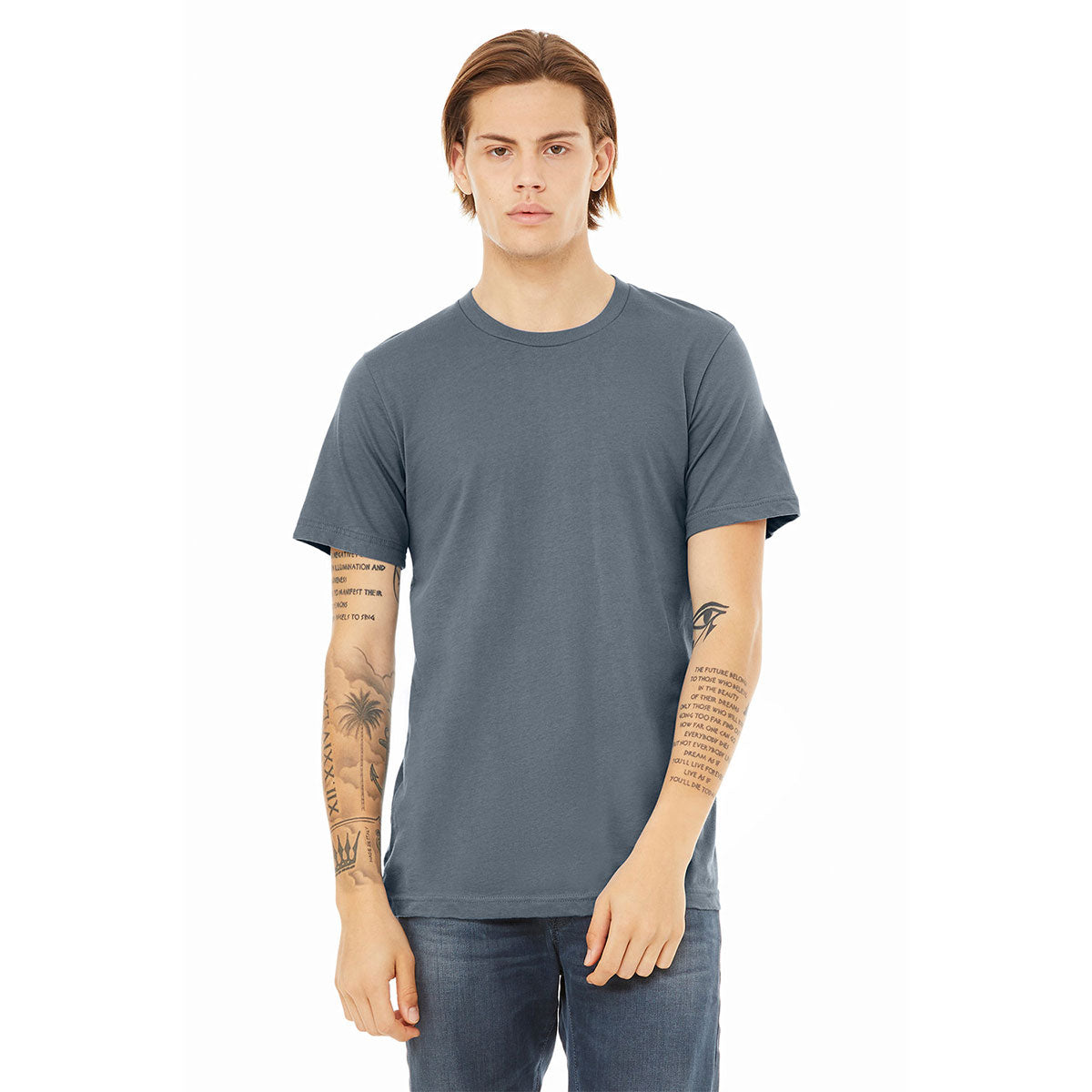 BELLA + CANVAS Jersey Tee - Steel Blue