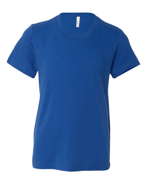 BELLA + CANVAS Youth Jersey T-Shirt - True Royal