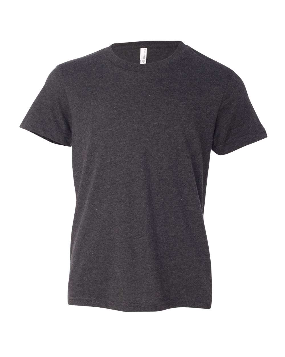 BELLA + CANVAS Youth CVC Jersey T-Shirt - Dark Grey Heather