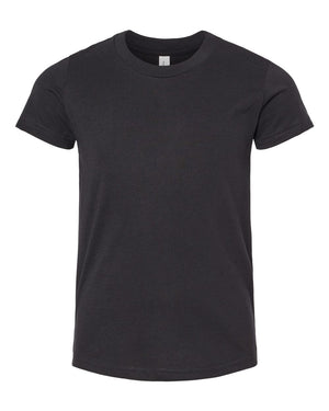 BELLA + CANVAS Youth CVC Jersey T-Shirt - Solid Black Blend
