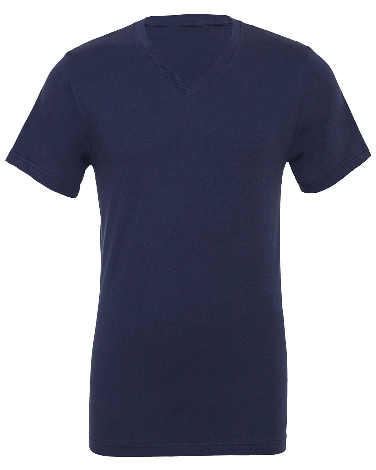 BELLA + CANVAS Unisex Jersey Short-Sleeve V-Neck T-Shirt - Navy