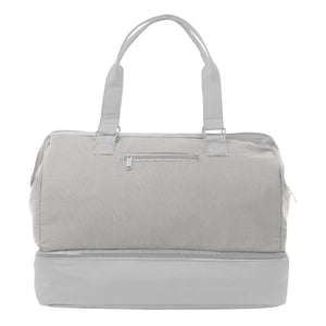 The Weekender Travel Bag With Drop Bottom - Gray