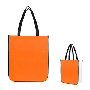 Jumbo Lola Laminated rPET Non-Woven Tote Bag - Orange