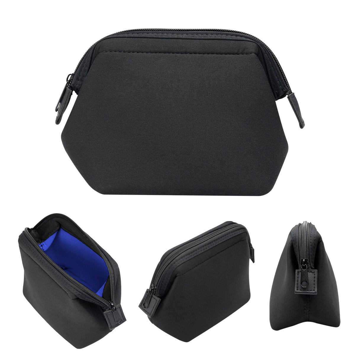 Atlantica Color Pop Pouch - Black With Royal