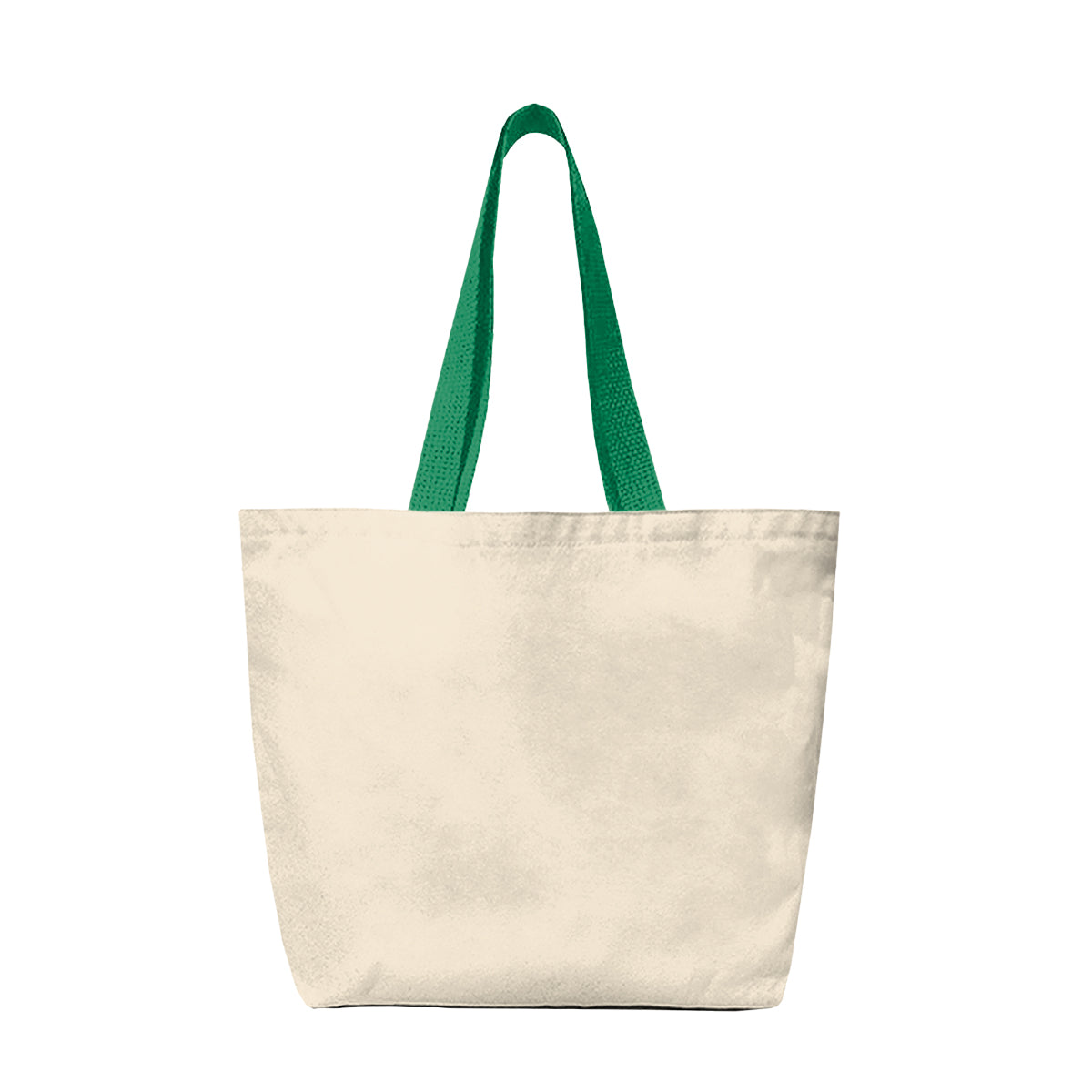 14 Oz. Recycled Canvas Tote Bag - Natural With Green