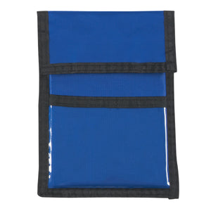 Nylon Neck Wallet Badge Holder - Royal Blue