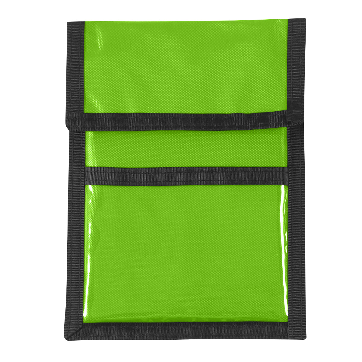 Nylon Neck Wallet Badge Holder - Lime