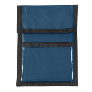 Nylon Neck Wallet Badge Holder - Navy Blue