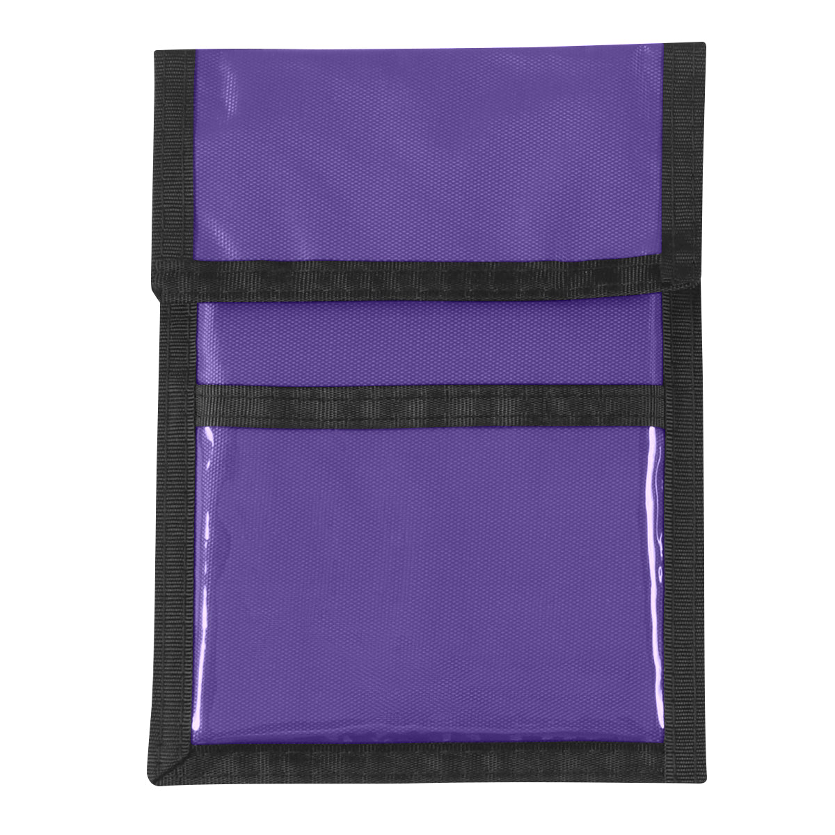 Nylon Neck Wallet Badge Holder - Recycled Purple