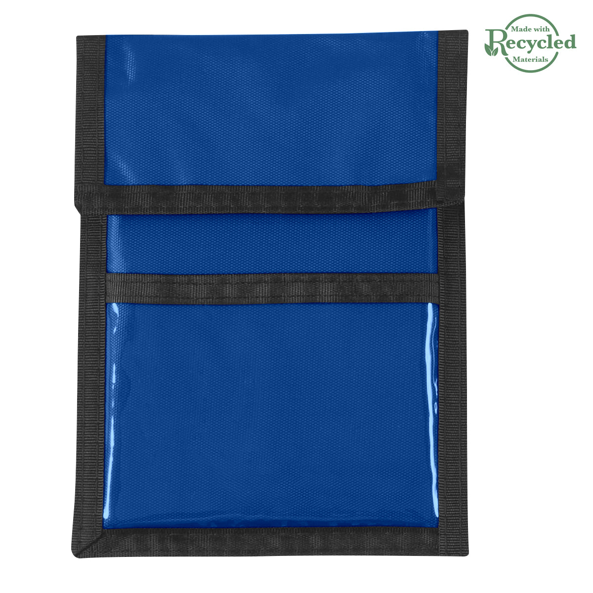 Nylon Neck Wallet Badge Holder - Recycled Royal Blue