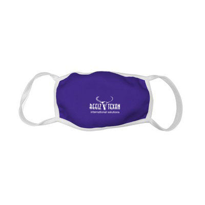 2 Ply Sublimated Polyester Face Mask - CM1082