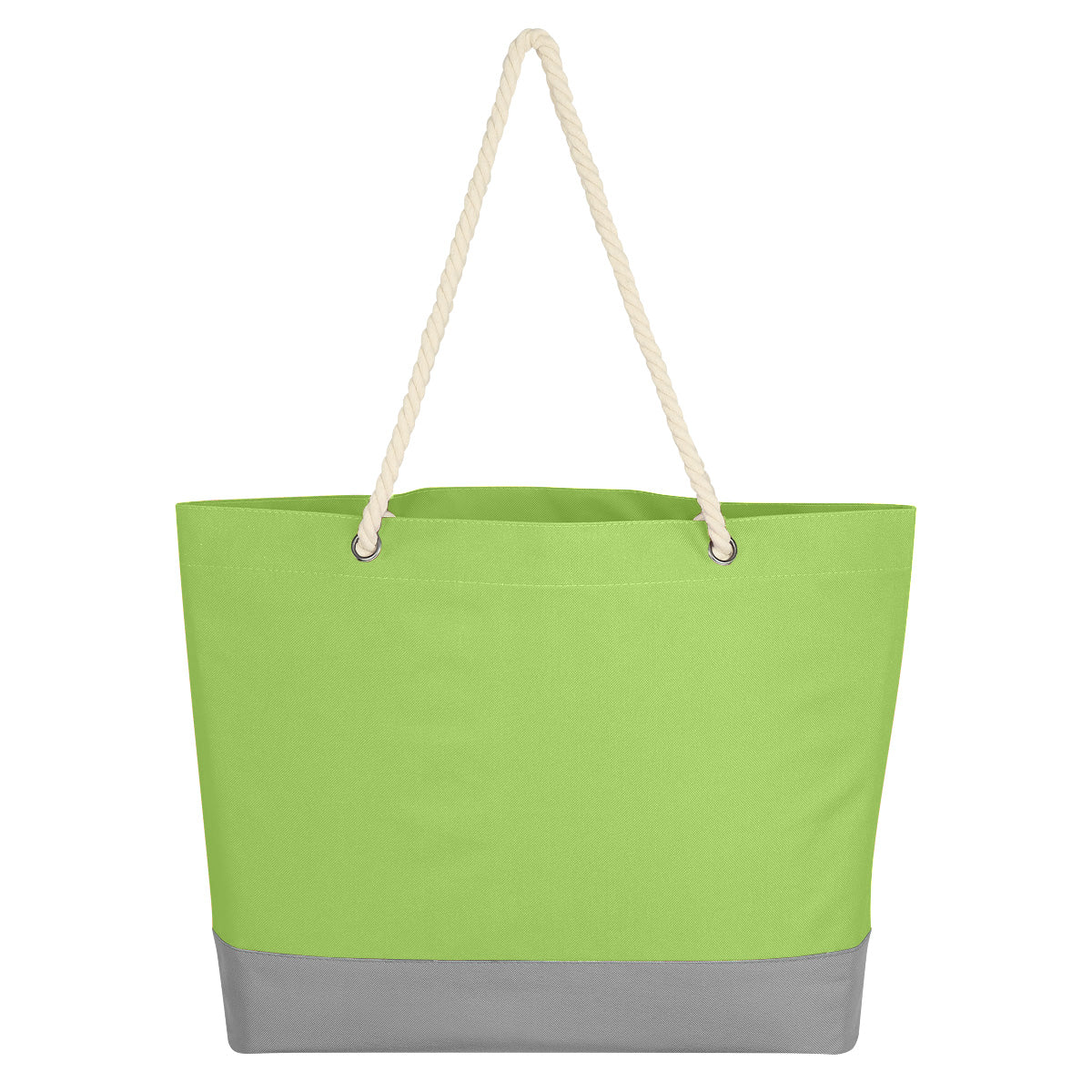 Boca Tote Bag With Rope Handles - Lime