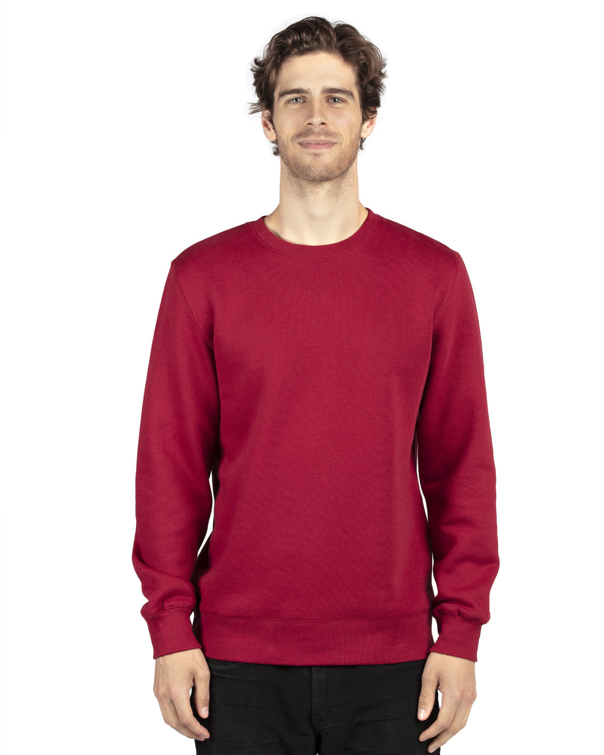Threadfast Unisex Ultimate Crewneck Sweatshirt - Burgundy