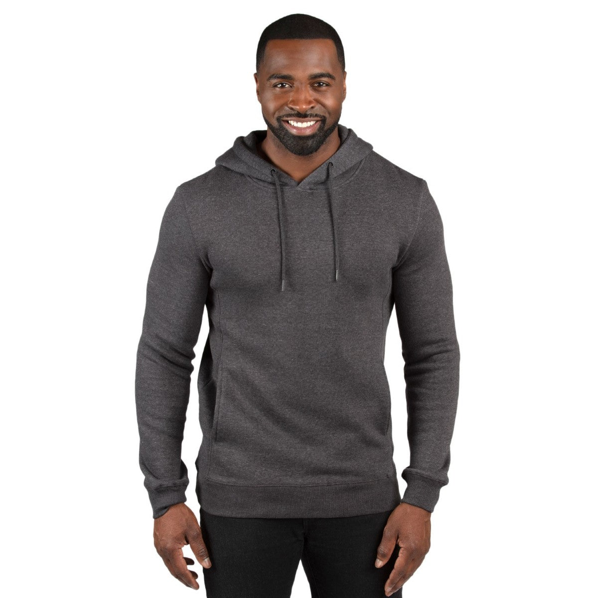 Threadfast Unisex Ultimate Fleece Pullover Hooded Sweatshirt - Charcoal Heather