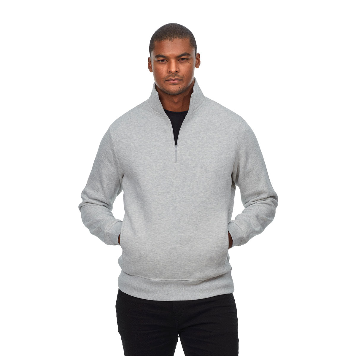 Threadfast Unisex Ultimate Fleece Quarter-Zip Sweatshirt - Navy