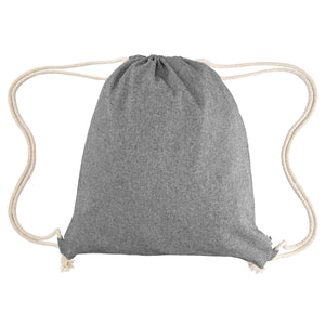 Arden Recycled Cotton Drawstring Bag - Heather Gray