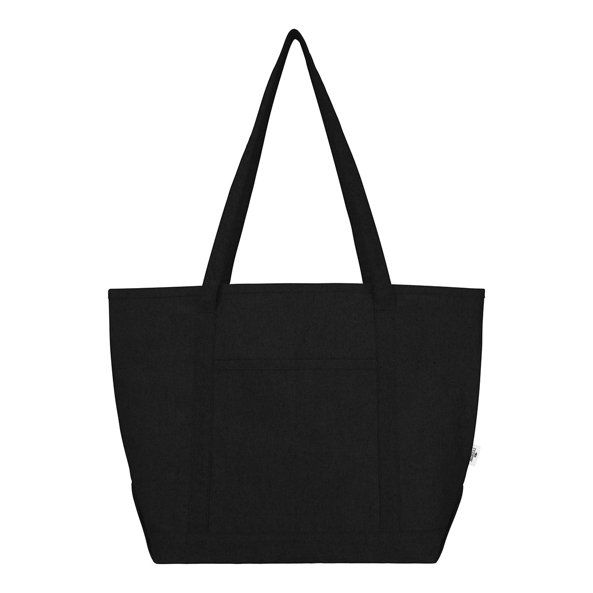 Arden 9 Oz. Recycled Cotton Starboard Tote Bag - Black