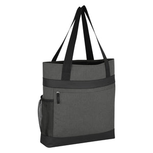 Hidden Zipper Outing Tote Bag - Gray