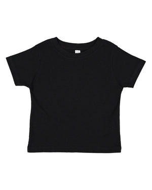 Rabbit Skins Toddler Fine Jersey T-Shirt - Black