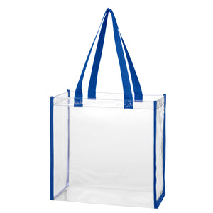 Clear EVA Tote Bag - Clear With Royal