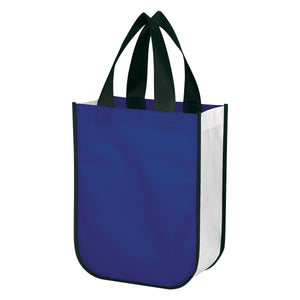 Lola Laminated Non-Woven Shopper Tote Bag - Recycled Blue
