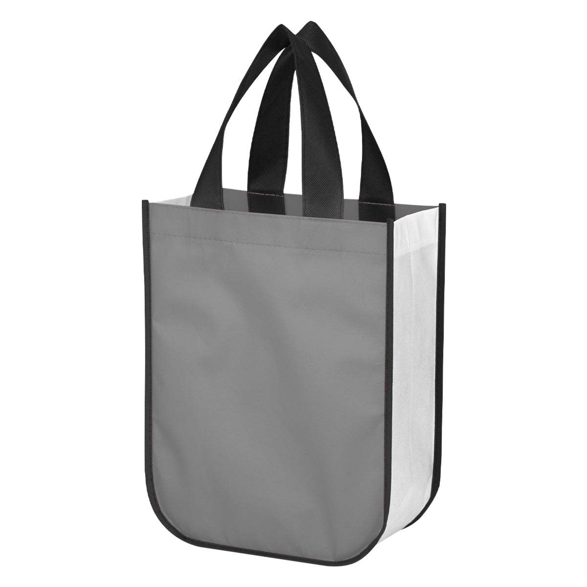 Lola Laminated Non-Woven Shopper Tote Bag - Recycled Gray