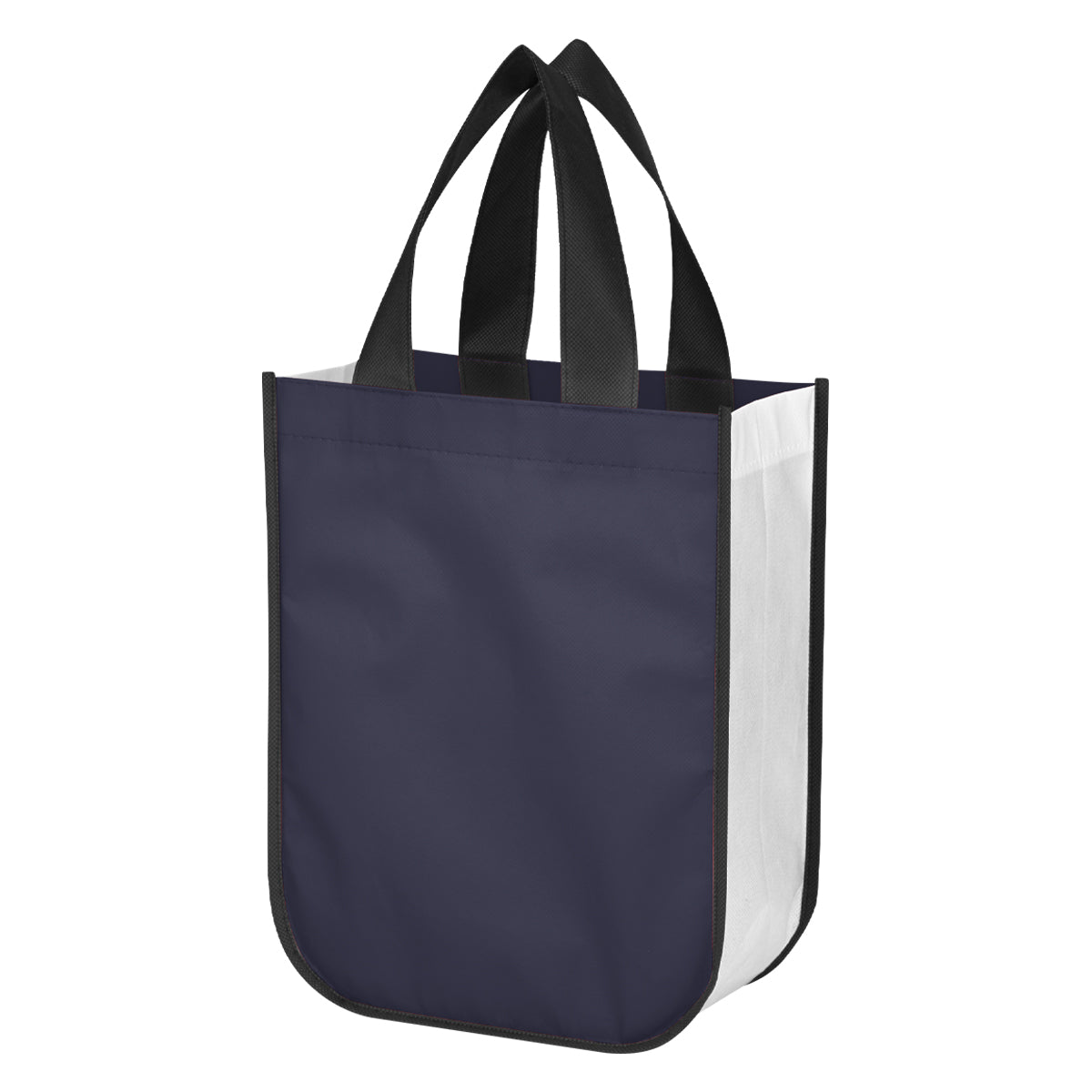 Lola Laminated Non-Woven Shopper Tote Bag - Recycled Navy Blue