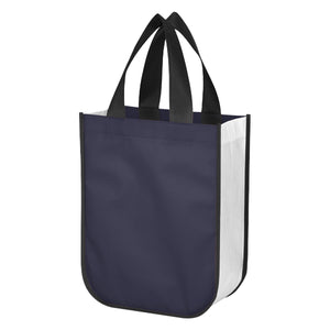Lola Laminated Non-Woven Shopper Tote Bag - Recycled Navy Blue