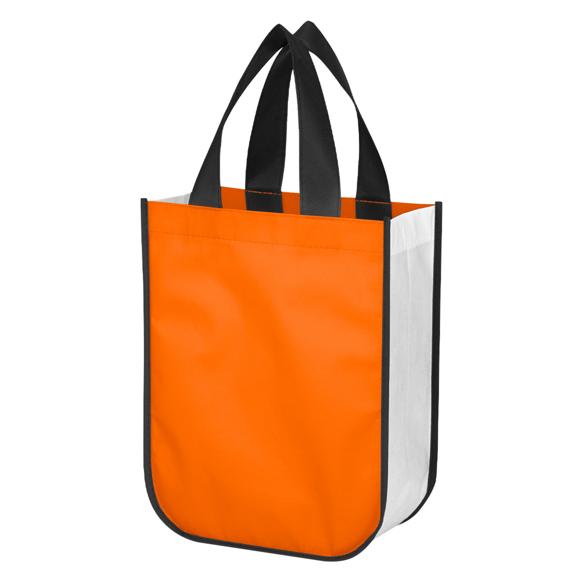 Lola Laminated Non-Woven Shopper Tote Bag - Recycled Orange
