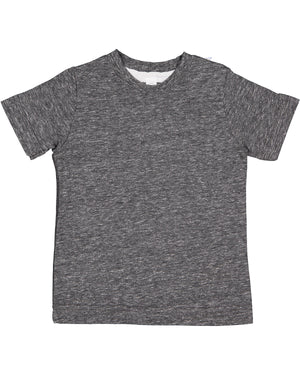 Rabbit Skins Toddler Harborside Melange Jersey T-Shirt - Smoke Melange