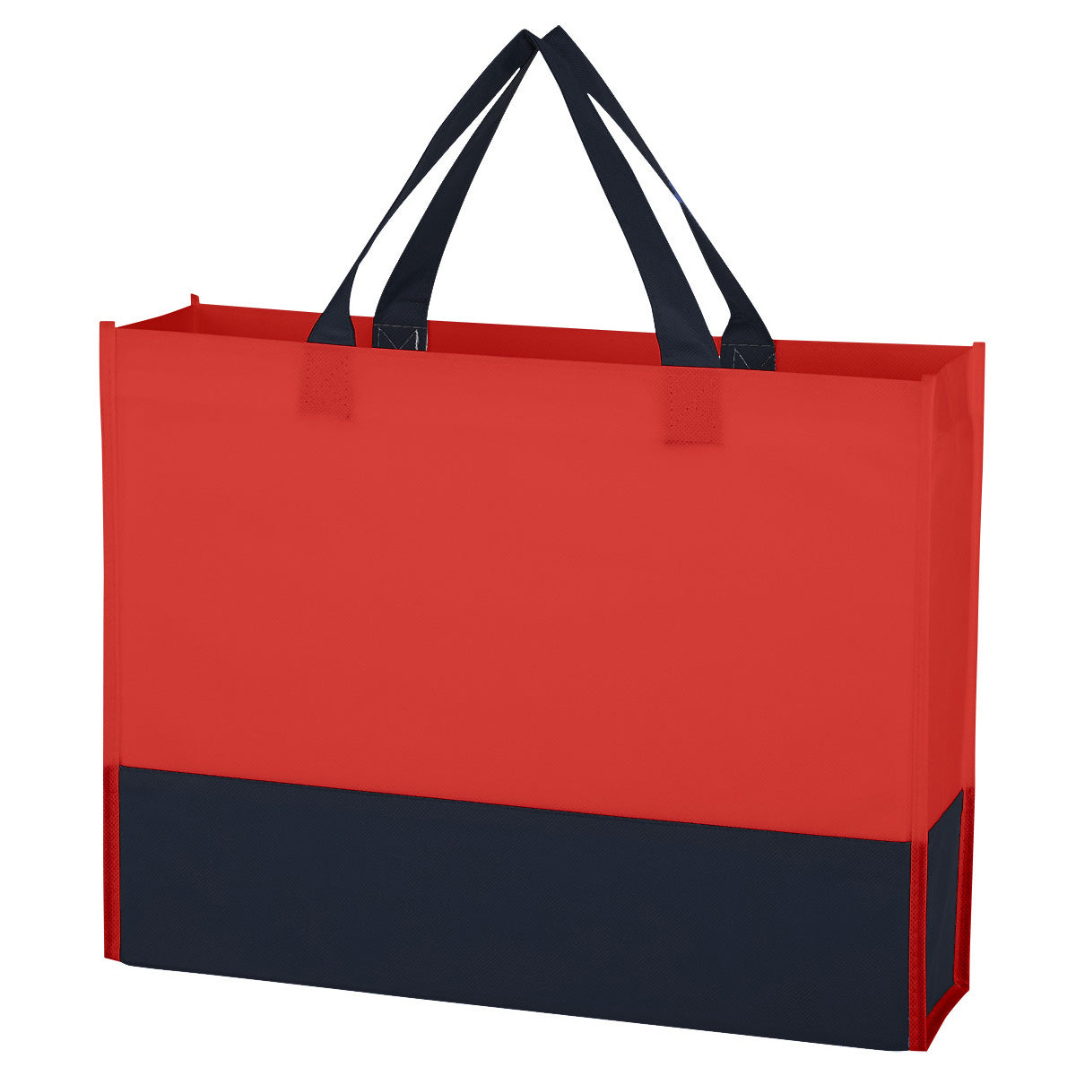 Raven Prism Recycled Non-Woven Tote Bag - Red With Black